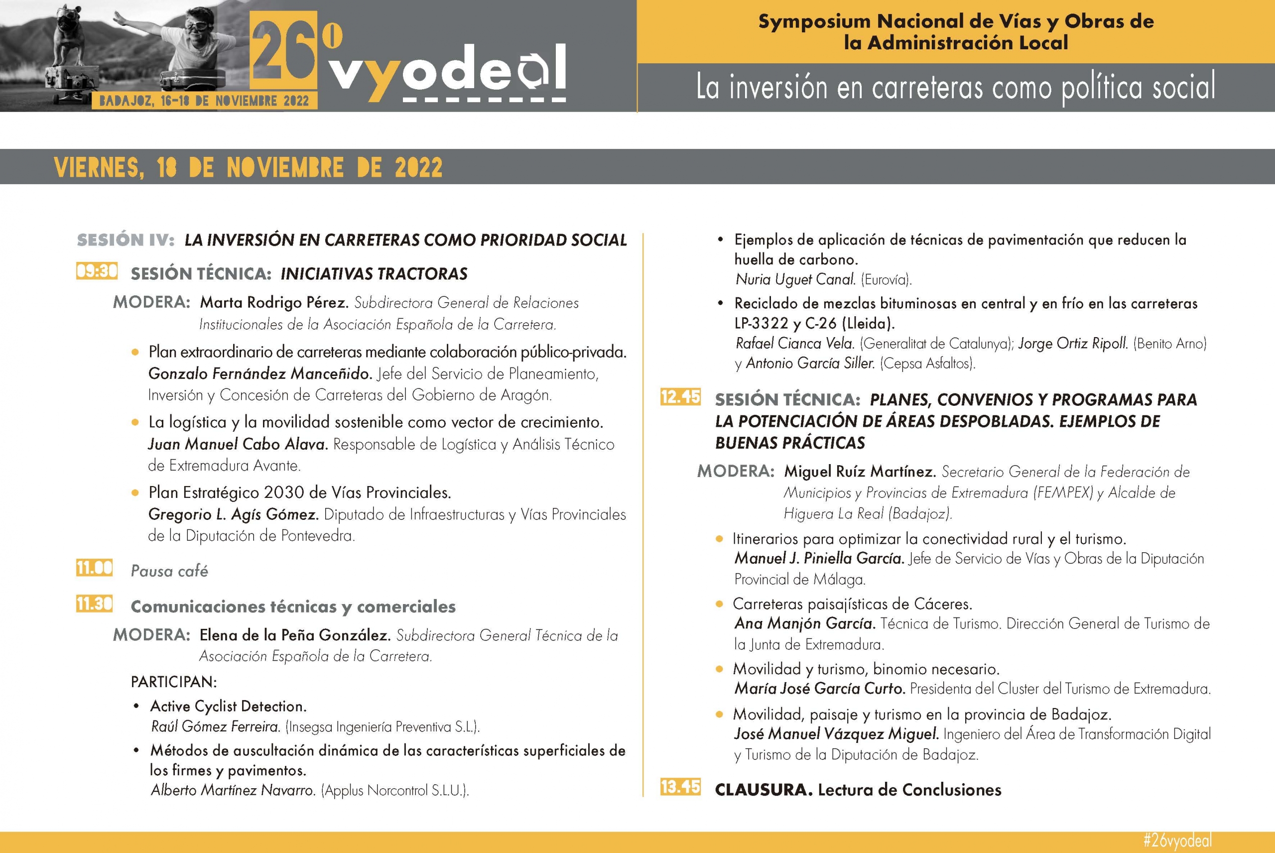 INSEGSA presenta el proyecto I+D ACD en el 26º symposium nacional VYODEAL (noviembre 2022, Badajoz)